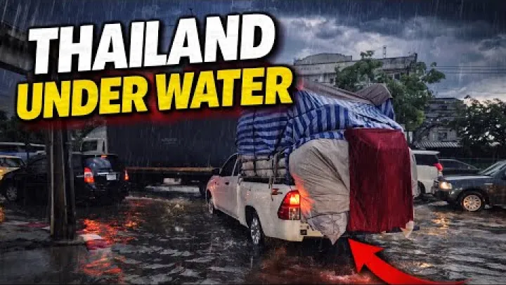 Preview image for the video "سیل بانکوک 🌧️ باران شدید و سیل‌های ناگهانی در تایلند قسمت ۱".