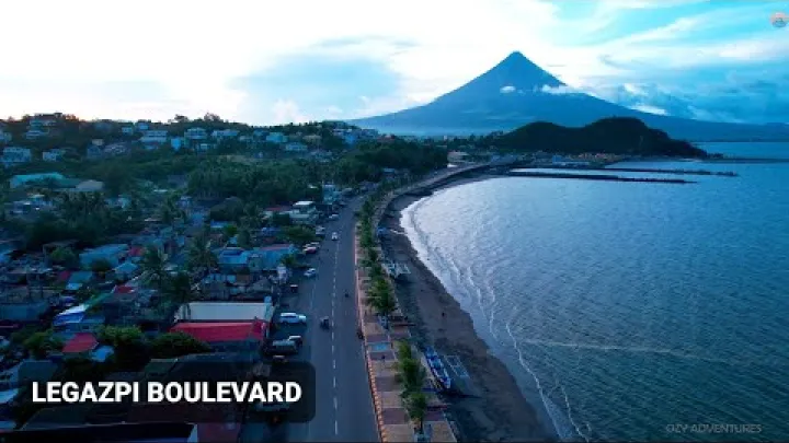 Preview image for the video "Legazpi Boulevard | Spektakulær udsigt over Mayon-vulkanen | Albay".