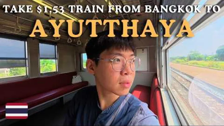 Preview image for the video "Nehmen Sie einen neuen japanischen Kiha 40/48 Zug für 1,53 $ (50 Baht) von Bangkok nach Ayutthaya für 2 Tage und 1 Nacht 🇹🇭".