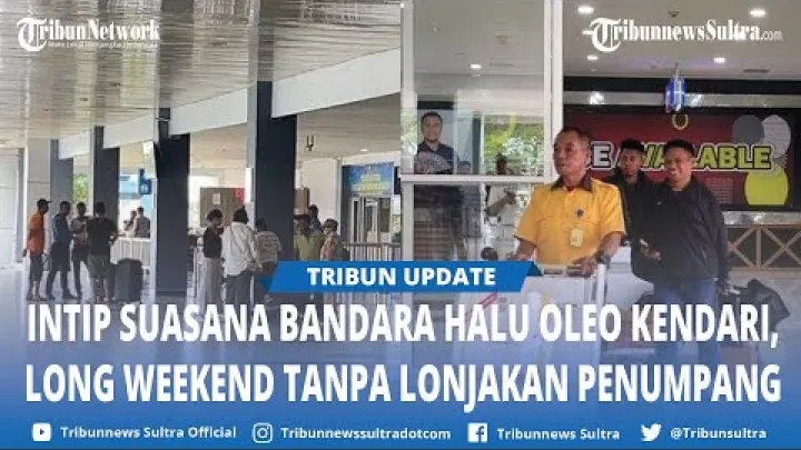 Preview image for the video "Et kig på stemningen i Halu Oleo Lufthavn i Kendari, Sulawesi i forbindelse med den lange weekend i januar 2025".