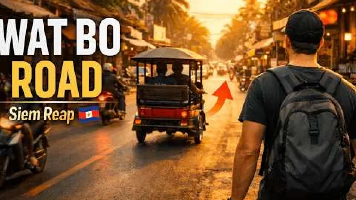 Preview image for the video "Prawdziwe Siem Reap: Spacer wzdłuż Wat Bo Road".