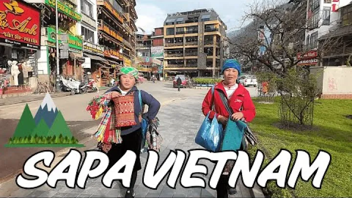 Preview image for the video "Tour a piedi per le strade del centro città del Distretto di Sa Pa, Vietnam".