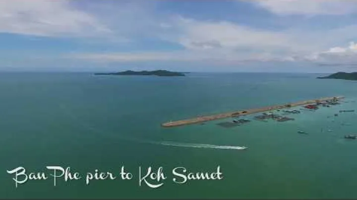 Preview image for the video "Film z drona: Royal Rayong, Ban Phe, Park Narodowy Ko Samet i plaża Mae Ramphueng, Wschodnia Tajlandia".