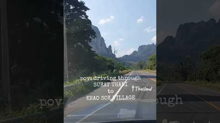 Preview image for the video "سفر جاده‌ای در سورات تانی، تایلند به دهکده کائو سوک، تایلند جنوبی".