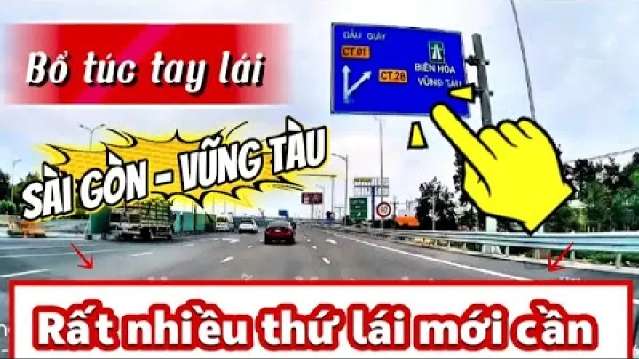 Preview image for the video "Praktyka jazdy z Sajgonu do Vung Tau, trasa przez most Phú Mỹ do Long Thành oraz autostrada Biên Hòa-Vung Tau".