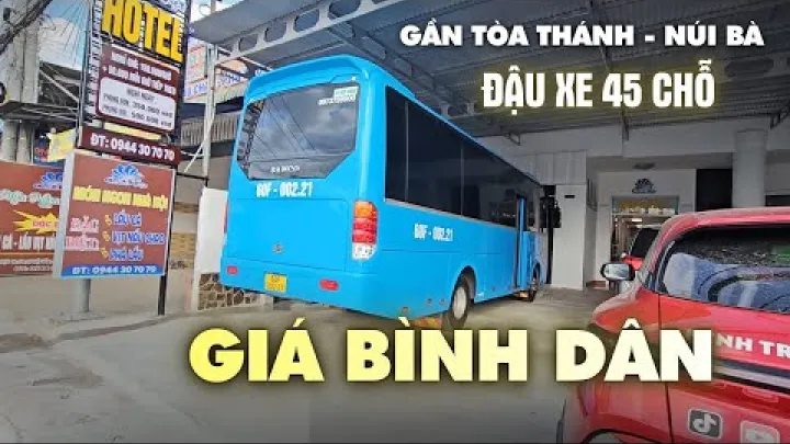 Preview image for the video "Hotel a Tay Ninh con 15 camere, economico come un motel, situato all'ingresso della città, comodo per raggiungere la Santa Sede e il monte Ba Den".