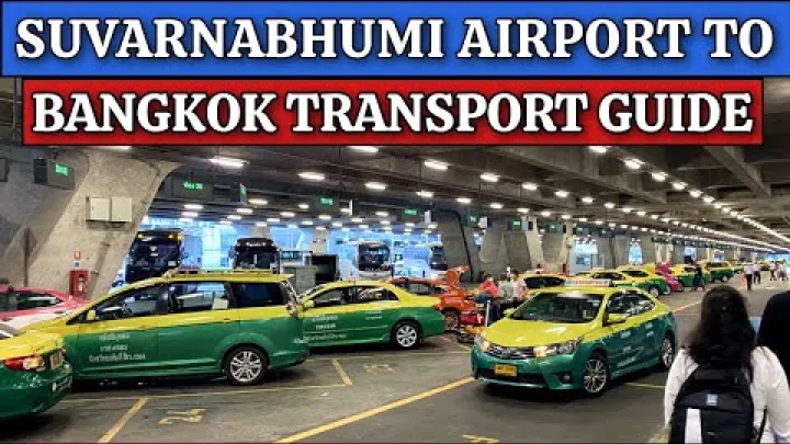 Preview image for the video "Z letiště Suvarnabhumi do Bangkoku – Kompletní průvodce dopravou".