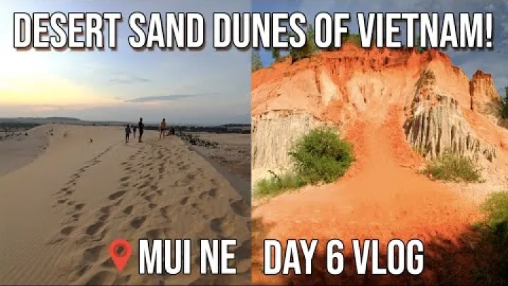 Preview image for the video "Poranna wycieczka po wydmach w Mui Ne, Phan Thiết, Wietnam 🇻🇳, Vlog z 6. dnia".