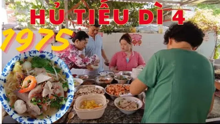 Preview image for the video "Besøg den berømte Hủ Tiếu Dì Tư-nudelrestaurant i My Tho, kendt siden 1975".