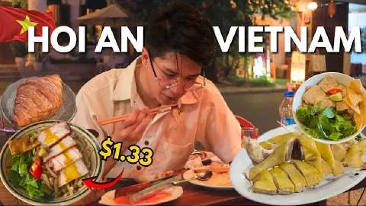 Preview image for the video "ร้านอาหารแนะนำในฮอยอัน ประเทศเวียดนาม 🇻🇳 — เฝ้าเซือ, กาวเหลา, บั๋นหมี่ และอื่นๆ".