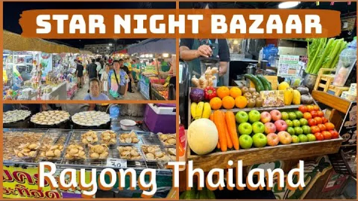 Preview image for the video "Star Night Bazaar – Skvělé místo pro jídlo a nákupy – Rayong, Thajsko 2024".