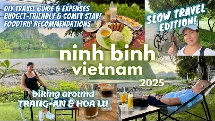 Preview image for the video "ODKRYWANIE Prowincja Ninh Bình, Wietnam NA ROWERZE | SAMODZIELNA WYCIECZKA DO TRANG AN I HOA LU + REKOMENDACJE KULINARNE!".