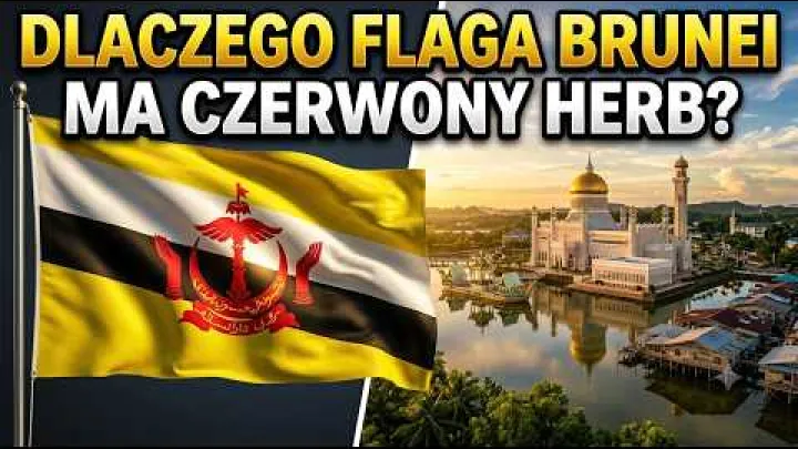 Preview image for the video "Bruneis flagga — Betydelsen av den kungliga symbolen och färgerna".