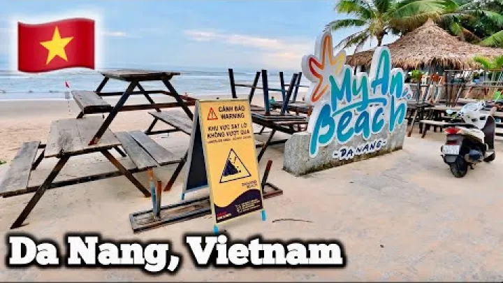 Preview image for the video "เดินชมหลังพายุไต้ฝุ่นในดานัง ประเทศเวียดนาม 🇻🇳 | การทำความสะอาดหาดหมีเคและอัปเดตสภาพอากาศ".