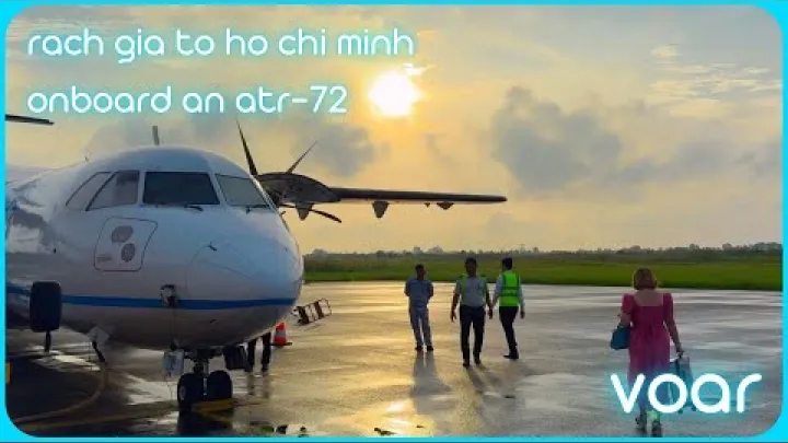Preview image for the video "Crossing the Mekong Delta - VASCO ATR-72 flight from Rach Gia to Ho Chi Minh".