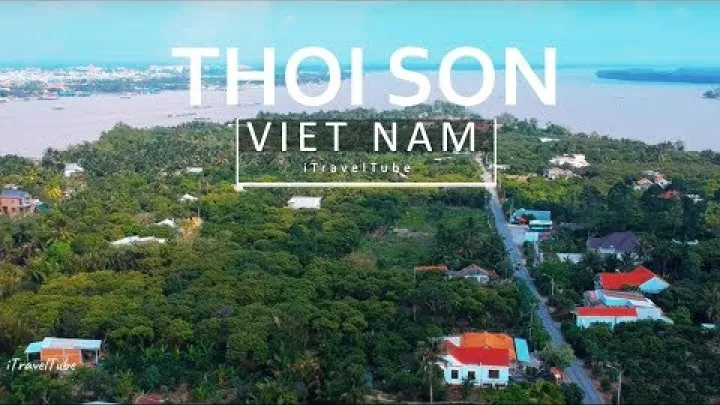 Preview image for the video "Thoi Son-øen i My Tho - Rejseguide til Vietnam | Flycam Cù Lao Thới Sơn, My Tho [Drone]".