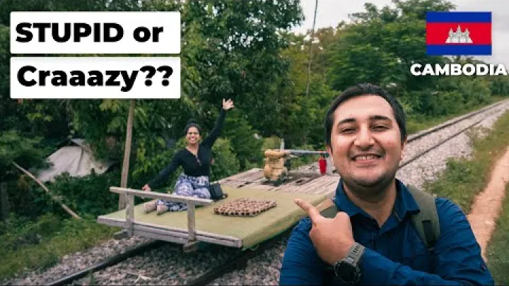 Preview image for the video "BAMBUSOVÝ VLAK V BATTAMBANGU ZA 5 $ (Co je to!! 🚂) | Kambodža Cestovatelský Vlog".