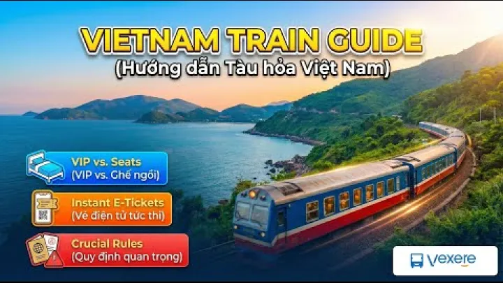 Preview image for the video "Den ultimative guide til tog i Vietnam: Reunification Express, sovekabiner og booking-tips 🇻🇳🚂".