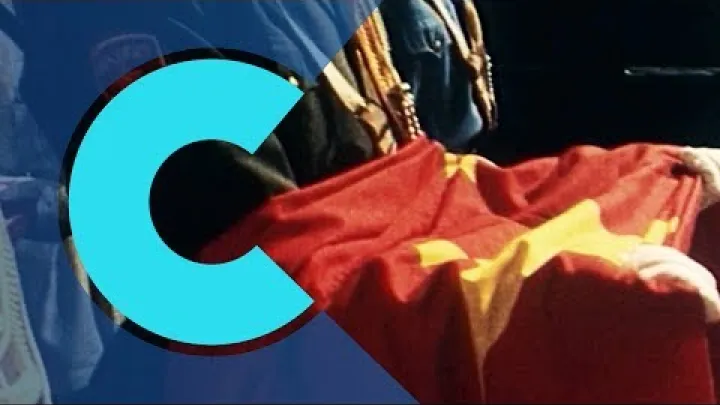 Preview image for the video "1997 flag ceremony in Hong Kong marks peaceful transition of power from Britain to China".