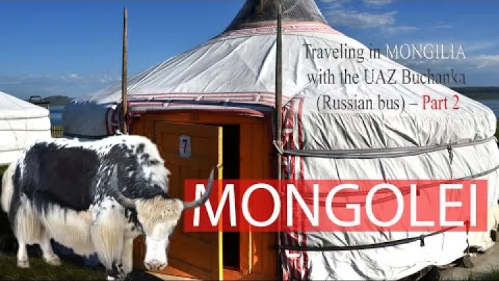Preview image for the video "Unterwegs in der Mongolei mit der UAZ Buchanka (russischer Bus) – Teil 2 – Mongolei".