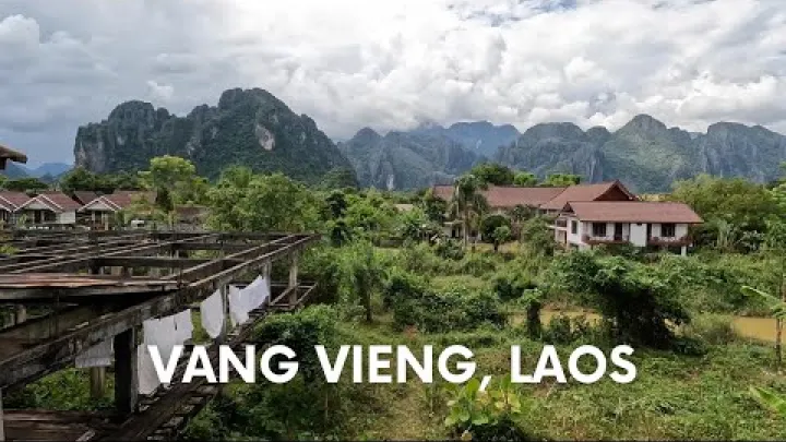 Preview image for the video "VIENTIANE TO VANG VIENG, LAOS 🚝| Minivan travel day to backpacker paradise".