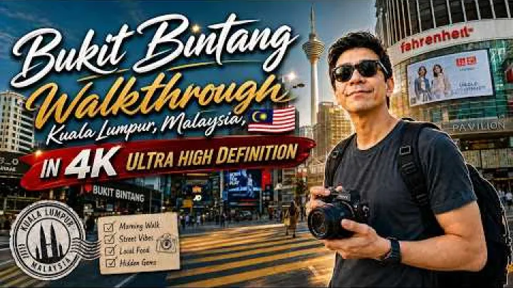 Preview image for the video "Bukit Bintang Walkthrough, Kuala Lumpur, Malaysia | Travelogue in 4K @AtlasCinematicTravel".