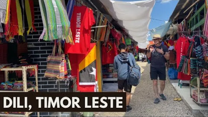 Preview image for the video "Recensione di un hotel economico a Timor Est, giro della città di Dili e visita dei luoghi d'interesse a Timor Est".