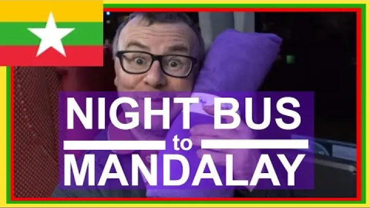 Preview image for the video "Viaje en autobús nocturno por Birmania desde Nyaungshwe, lago Inle, hasta Mandalay con JJ Express Buses: Video de viaje".