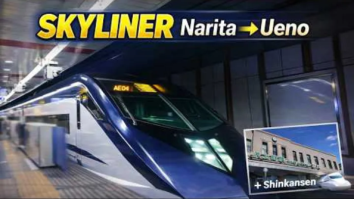 Preview image for the video "Како стићи од аеродрома Нарита до Шинкансена на станици Уено (водич за Keisei Skyliner)".