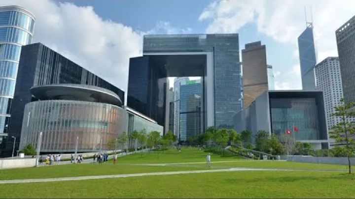 Preview image for the video "【4K】添馬公園 Tamar Park In Hong Kong".