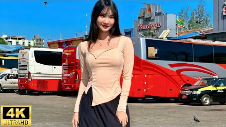 Preview image for the video "Exploring Biggest Bus Terminal in Yangon, Myanmar".
