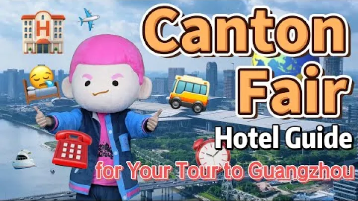 Preview image for the video "135. kantonský veletrh | Průvodce hotely pro vaši cestu do Guangzhou".