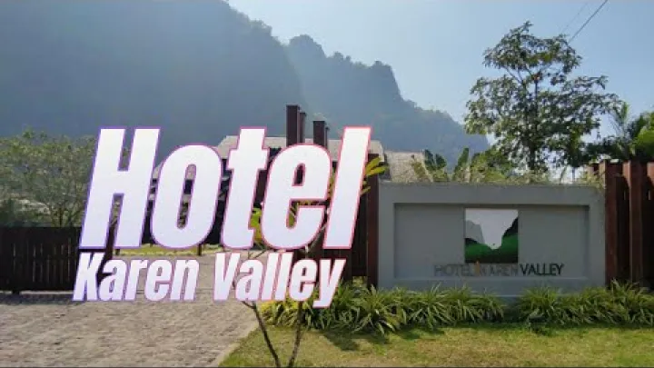 Preview image for the video "Hotel Karen Valley at Hpa-An, you feel like you are in the forest. In front of Zwe Ka Pin Mountain".