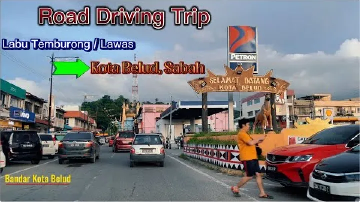 Preview image for the video "การเดินทางขับรถจากด่านตรวจคนเข้าเมืองลาบู เต็มบูรง-ลาวาส ไปยังโกตาเบลุด รัฐซาบาห์".