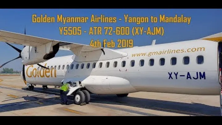 Preview image for the video "Golden Myanmar Airlines - Yangon til Mandalay".