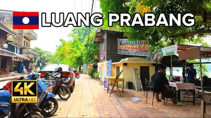 Preview image for the video "Luang Prabang Laos walking tour 🇱🇦 Walk along riverfront of the town 4k".
