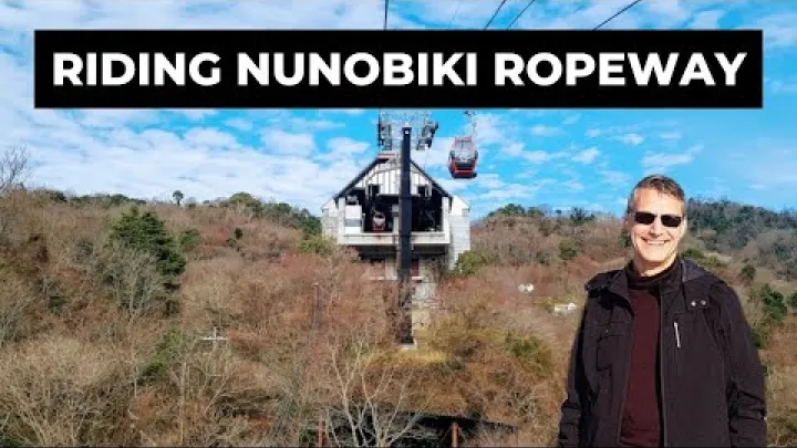 Preview image for the video "Mit der Nunobiki-Seilbahn von oben nach unten, Berg Rokko, Kobe – Präfektur Hyogo".
