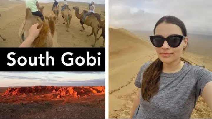 Preview image for the video "SABBIA, CAMMELLI E SCOGLIERE FIAMMEGGIANTI | صحراء جوبي, منغوليا".