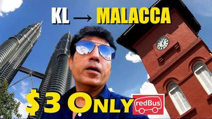 Preview image for the video "Z Kuala Lumpur do města Malakka autobusem 🇲🇾 | Nejlevnější a nejjednodušší cestovní průvodce".