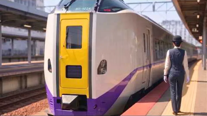 Preview image for the video "En rejse med det naturskønne tog i Hokkaido fra Sapporo til Hakodate | Limited Express Hokuto 🇯🇵".