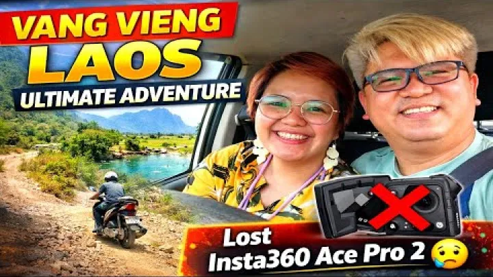 Preview image for the video "Vang Vieng Lagoons Road Conditions, Bike Rental &amp; Travel FAIL (Lost Insta360 Ace Pro 2!) #laos #diy".