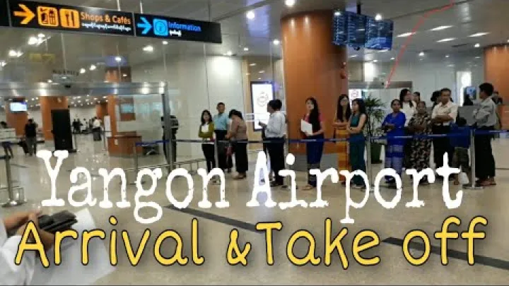 Preview image for the video "Yangon Internationale Lufthavn Myanmar | Ankomst og Afgang".