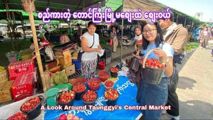 Preview image for the video "တောင်ကြီးမြို့မစျေးထဲ ပတ်ကြည့်မယ်! A Look Around Taunggyi's Central Market".