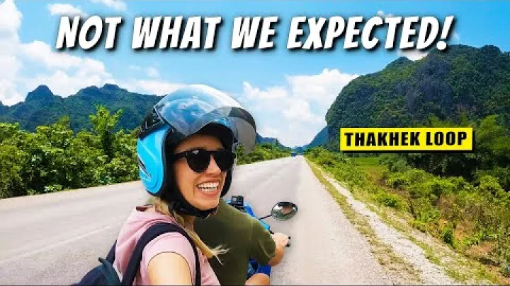 Preview image for the video "Pokoušíme se projet okruh Thakhek na skútru!".