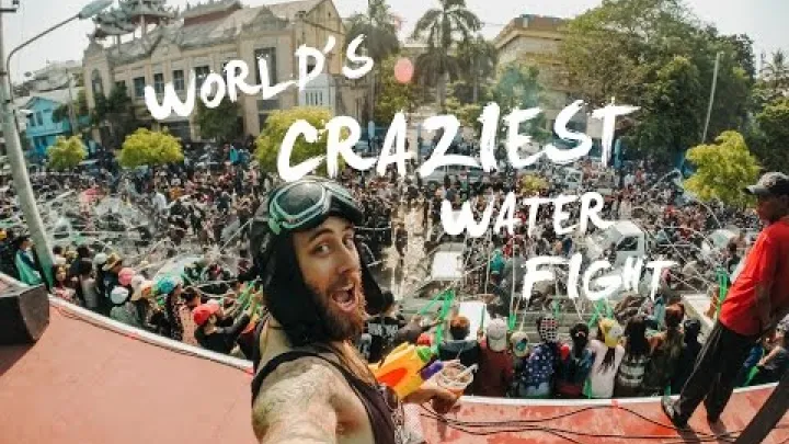 Preview image for the video "Tamasha la Mwaka Mpya la THINGYAN MYANMAR: Vita vya Maji vya Kushangaza Zaidi Duniani!".