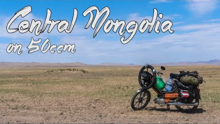 Preview image for the video "Moped going offroad in Mongolia! | Maxi Touring travel from Mongolia to Austria".
