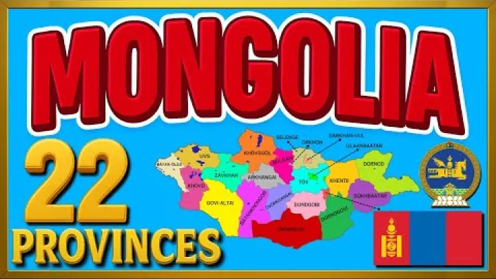Preview image for the video "Mongólia: žemėlapis | 22 provincijos 🇲🇳 #mongolia".