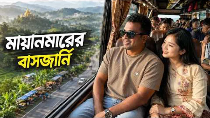 Preview image for the video "မায়ানমারের বাসজার্নি 🇲🇲 | লোকাল বান্ধবীর সাথে Shan State থেকে Mandalay! 😱 Myanmar Episode 14".