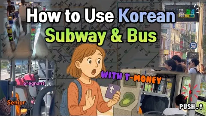 Preview image for the video "Korean Public Transport Guide: Bus, Subway &amp; T-money Explained!🚌🚇".