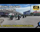 Palembang'da Motosiklet Turu - Veteran Cad., Kapten A. Rivai Cad., POM IX Cad., Palembang Icon Mall